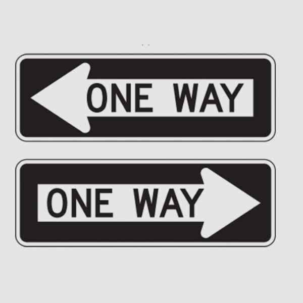 Custom One Way Signs