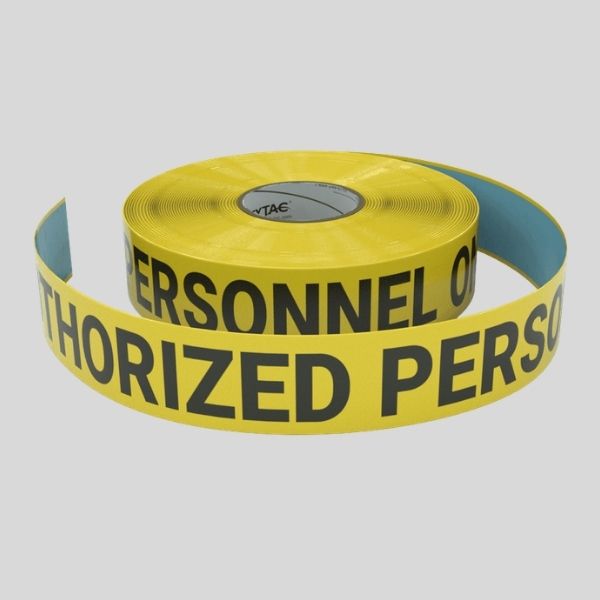 Cinta de señalización de suelo impresa a medida