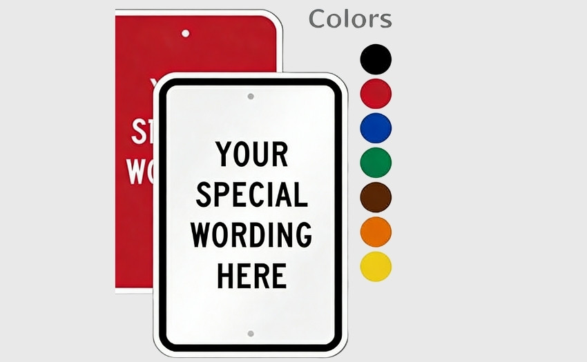 Custom Vertical Traffic Signs