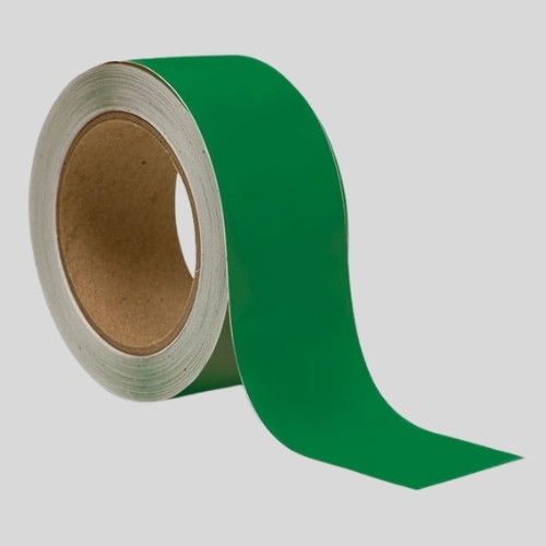 Cinta verde para marcar el suelo
