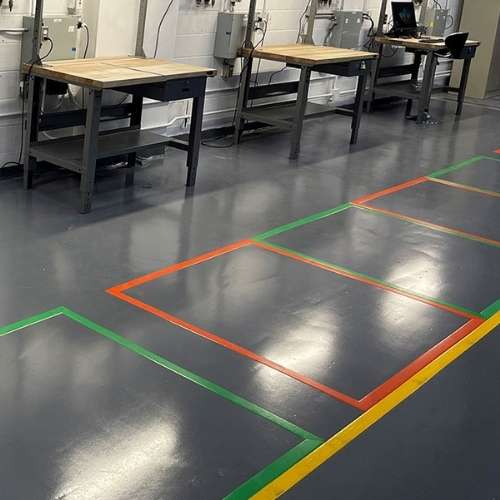 Cinta de marcado de suelo industrial