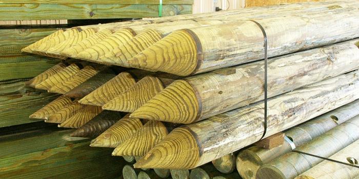 أعمدة مستديرة