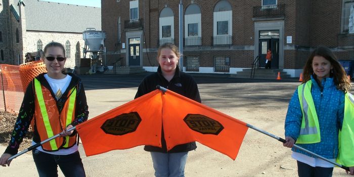 أعلام حراس عبور الطلاب