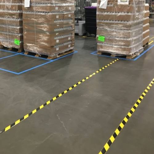 Cinta para marcar el suelo del almacén