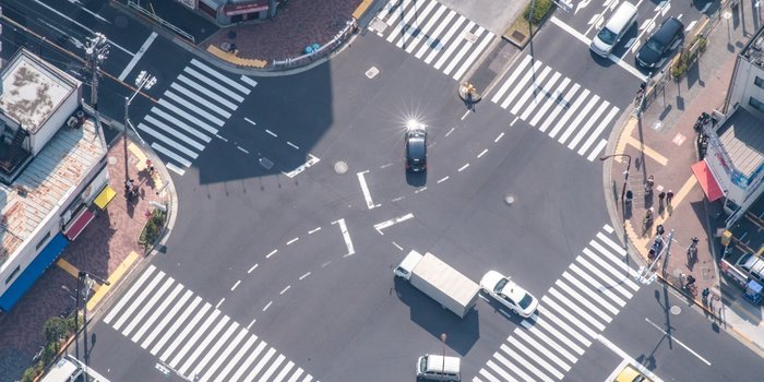 Paso de peatones diagonal